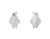 Mid-Century Modern Mid 20th Century 14k White Gold Diamond Penguin Earrings Estate, Pair For Sale - Image 3 of 4