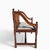 Chestnut Vintage Spindle Back Wood Settee With Floral Cushions For Sale - Image 8 of 16