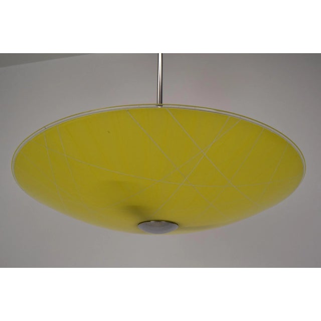 Made in Czechoslovakia Made of Glass, Metal With aged patina US wiring compatible 3xE27 or E26 bulb Re-polished Fully...