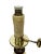 Wood Mid-Century Floor Lamp with Wood and Brass Stem For Sale - Image 7 of 8
