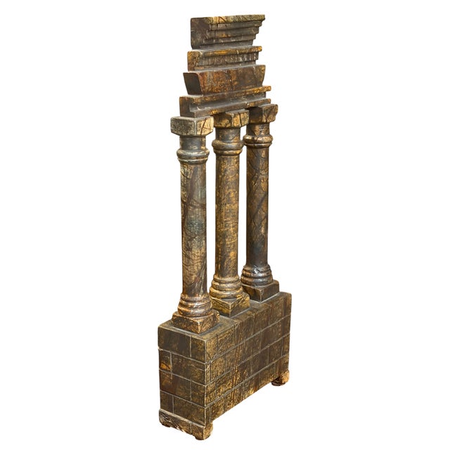 Grand Tour Antique Grand Tour Marble Model of Architectural Ruins For Sale - Image 3 of 6