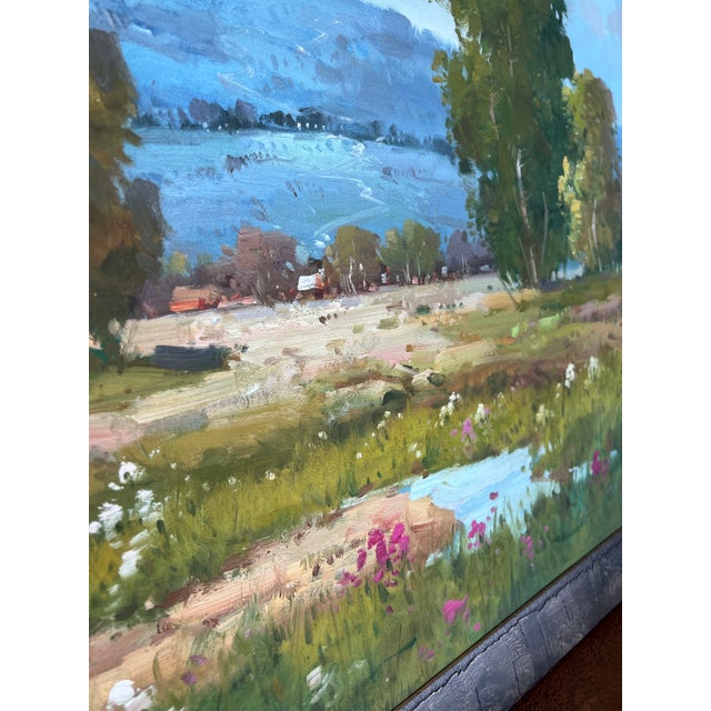 California Wildflowers Impressionist Oil Painting, Framed For Sale - Image 10 of 15