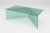 Green satin glass poly square coffe table by sebastian scherer dimensions: d120 x w30 x h40 cm materials: solid coloured...