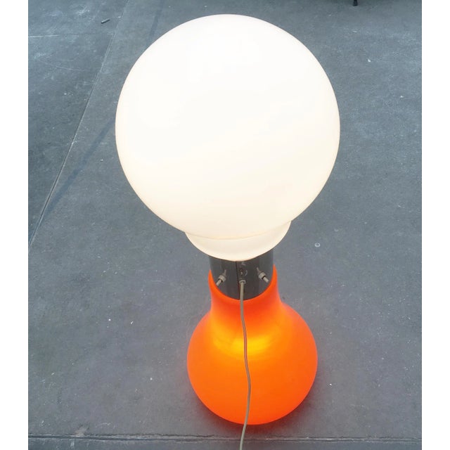 Mid-Century Italian Glass Floor Lamp attributed to Mazzega For Sale - Image 13 of 15