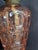 Vintage Pink Pressed Glass Kerosene Table Lamps - Matching Pair With Chimneys For Sale - Image 11 of 13