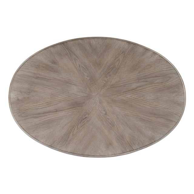 Wood Clayton Oval Wood Coffee Table, Natural Wood For Sale - Image 7 of 8