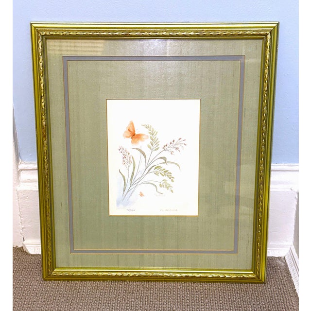 Custom framed, original watercolor by Mary Vincent Bertrand. Signed and numbered, 707 of 1900. Artist Mary Bertrand...