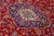 Red Vintage Hand-Knotted Persian Kashan Red Wool Rug With Medallion Motif For Sale - Image 8 of 8