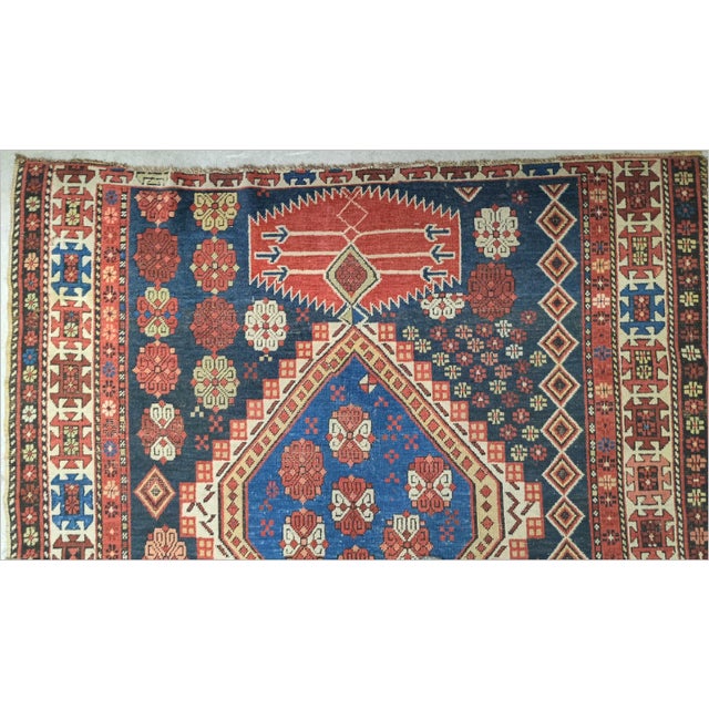 Antique Hand-Knotted Caucasian Gallery/ Runner Rug. For Sale - Image 11 of 18