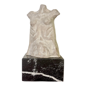 Vintage Mid Century Modern Studio Ceramic Female Torso Sculpture