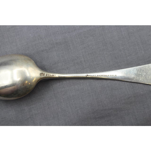 Late 19th Century 1882 American Aesthetic Movement Set of 5 Sterling Silver Teaspoons by Whiting - Set of 5 For Sale - Image 5 of 8