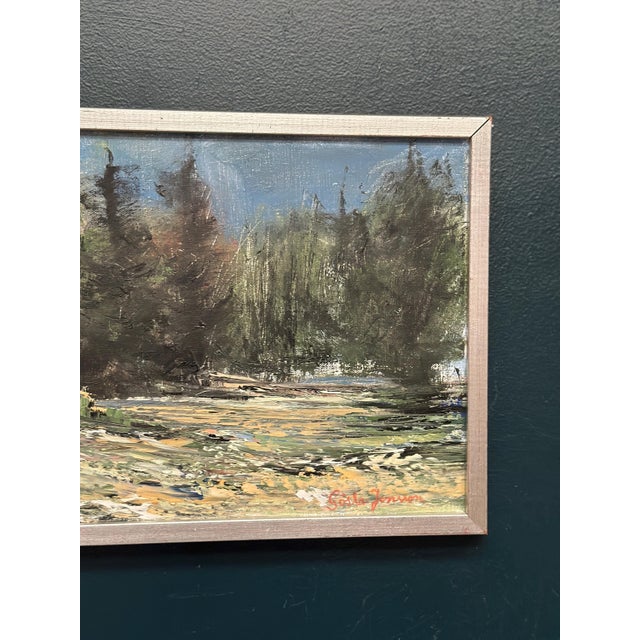 1980s Gösta Jonsson, Rocky Falkenberg, 1985, Oil Painting on Canvas, Framed For Sale - Image 5 of 11