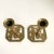 Chinoiserie Brass Candlesticks Asian Character Vintage Brass Candle Holders a Pair For Sale - Image 4 of 13