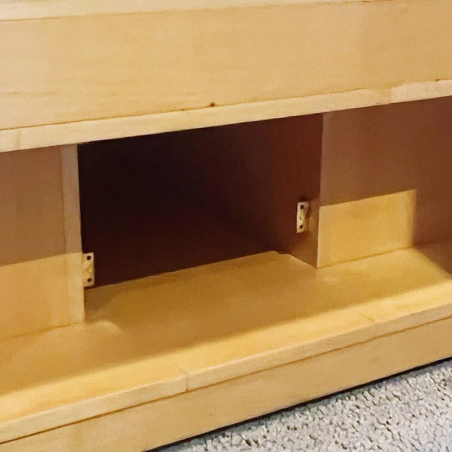 Vintage Hand Crafted Coffee Table With Display Top and Hidden Storage Compartments by Richard Read For Sale - Image 11 of 13
