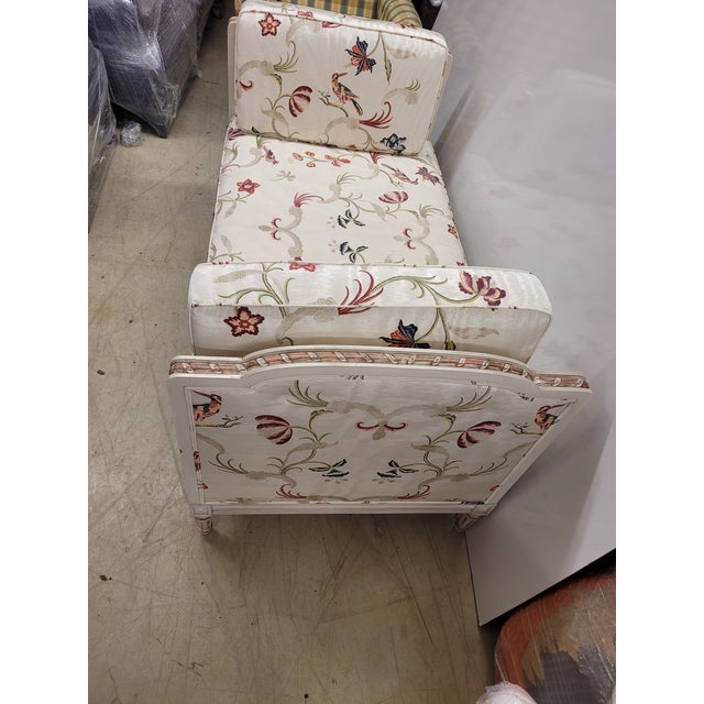 French Louis XV style daybed, custom made for single owner by Stark Company. 60" length in closed position extends up to...