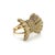 Mid 20th Century Diamond Fancy Frilled 14k Two Tone Gold Bow Ring Size 8 For Sale - Image 4 of 9