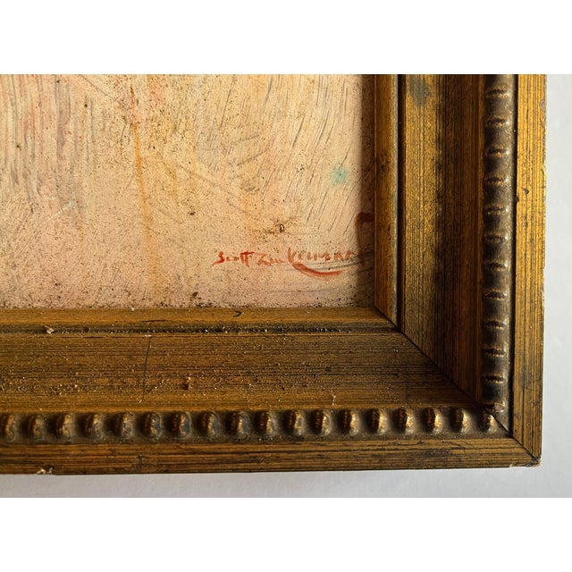 Scott Zuckerman (American B. 1951) Oil Painting on Board Insect Specimen Study of a Beetle For Sale - Image 4 of 8