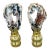 1970s Gorgeous Pair of Agate Geode Lamp Finials For Sale