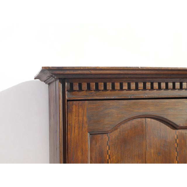 Vintage Wall Cabinet with Marquetry Details, 1930s For Sale - Image 6 of 13