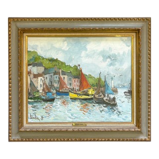 Original Signed & Framed Oil Painting on Canvas by 'Fernand Herbo' (France, 1904-1995) For Sale