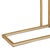 Transitional Regina Andrew Echelon Sofa Hugger Table in Natural Brass For Sale - Image 3 of 5
