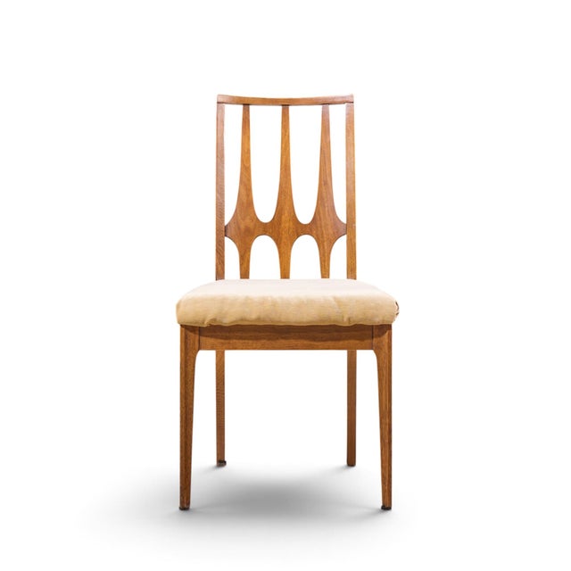Mid 20th Century Broyhill Brasilia Mid Century Walnut Dining Chairs - Set of 6 For Sale - Image 5 of 18