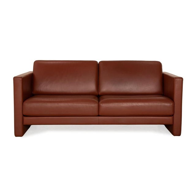 Brown Ego Leather 2-Seater Sofa from Rolf Benz For Sale - Image 8 of 12
