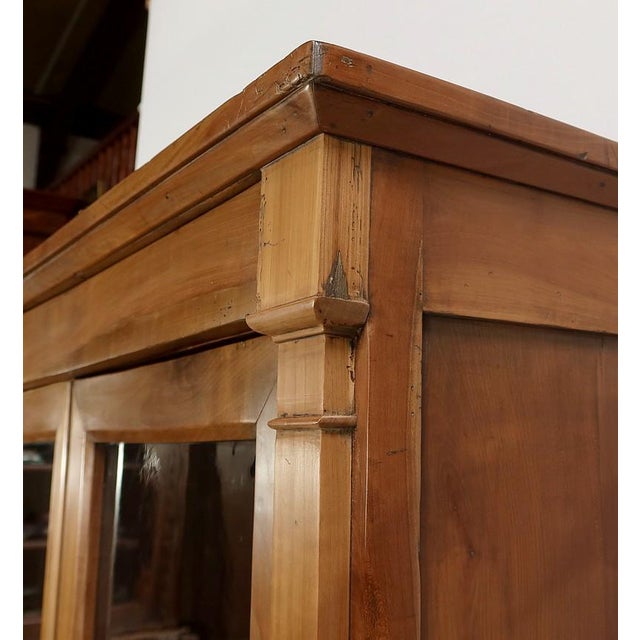 Wood Empire Era Display Cabinet in Cherry, Early 19th Century For Sale - Image 7 of 18