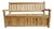 Outdoor Classic Contemporary Teak Trunk Bench For Sale