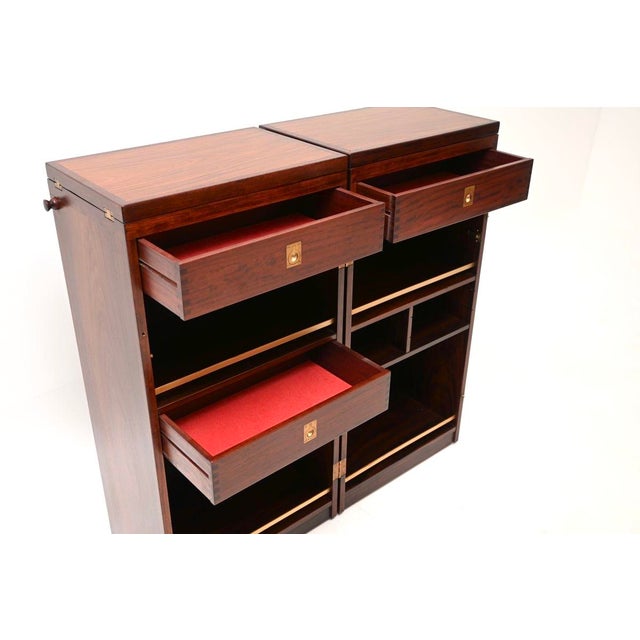 Vintage Danish Captains Bar by Reno Wahl Iversen for Dyrlund, 1960s For Sale - Image 12 of 15