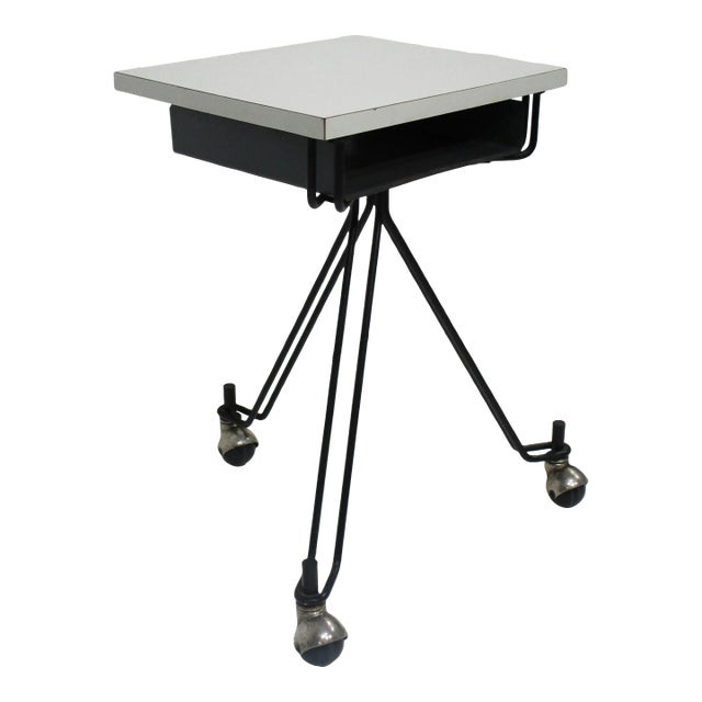 Eliot Noyes Small Rolling Work - Telephone Table for Ibm For Sale