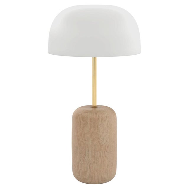 White Lampshade Nina Table Lamp by Harto For Sale - Image 6 of 6