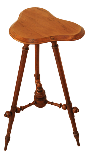 Aesthetic Movement Austrian Cricket Table with Tripod Base and Irregular Table Top from Thonet Associates