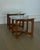 Attributed to Adrian Pearsall Walnut & Glass Top Side Tables, Pair, 1970s For Sale In Los Angeles - Image 6 of 11