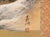 "Four Seasons", 1960s Showa Era Japanese Painted Silk Byobu Screen For Sale - Image 15 of 18