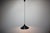 Czechoslovakian Space Age Pendant Lamp in Black Metal, 1970s For Sale - Image 11 of 12