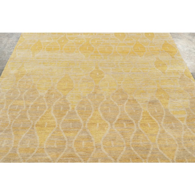 Rug & Kilim Contemporary Moroccan Style Rug in Golden Hues, by Rug & Kilim, India For Sale - Image 4 of 9