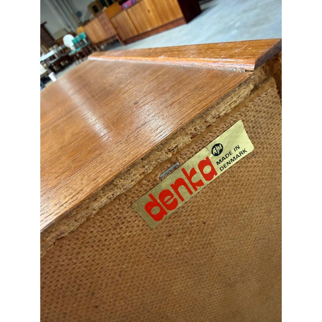 Mid-Century Modern Denka Teak Cabinet Wooden Small Storage Small Denmark 1970s For Sale - Image 3 of 8