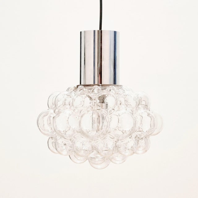 Mid-Century Modern Large Mid-Century Bubble Glass Pendant or Ceiling Light by Helena Tynell for Limburg, Germany, 1960s For Sale - Image 3 of 9