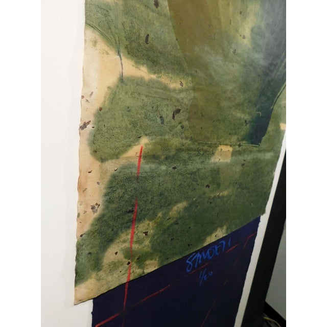 Sculpture Materials 1980s Scott Sandell "Watermill" Signed Framed Mixed Media Artwork, Shell For Sale - Image 7 of 10