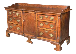 Antique Lancashire Oak Dresser Base, 1770