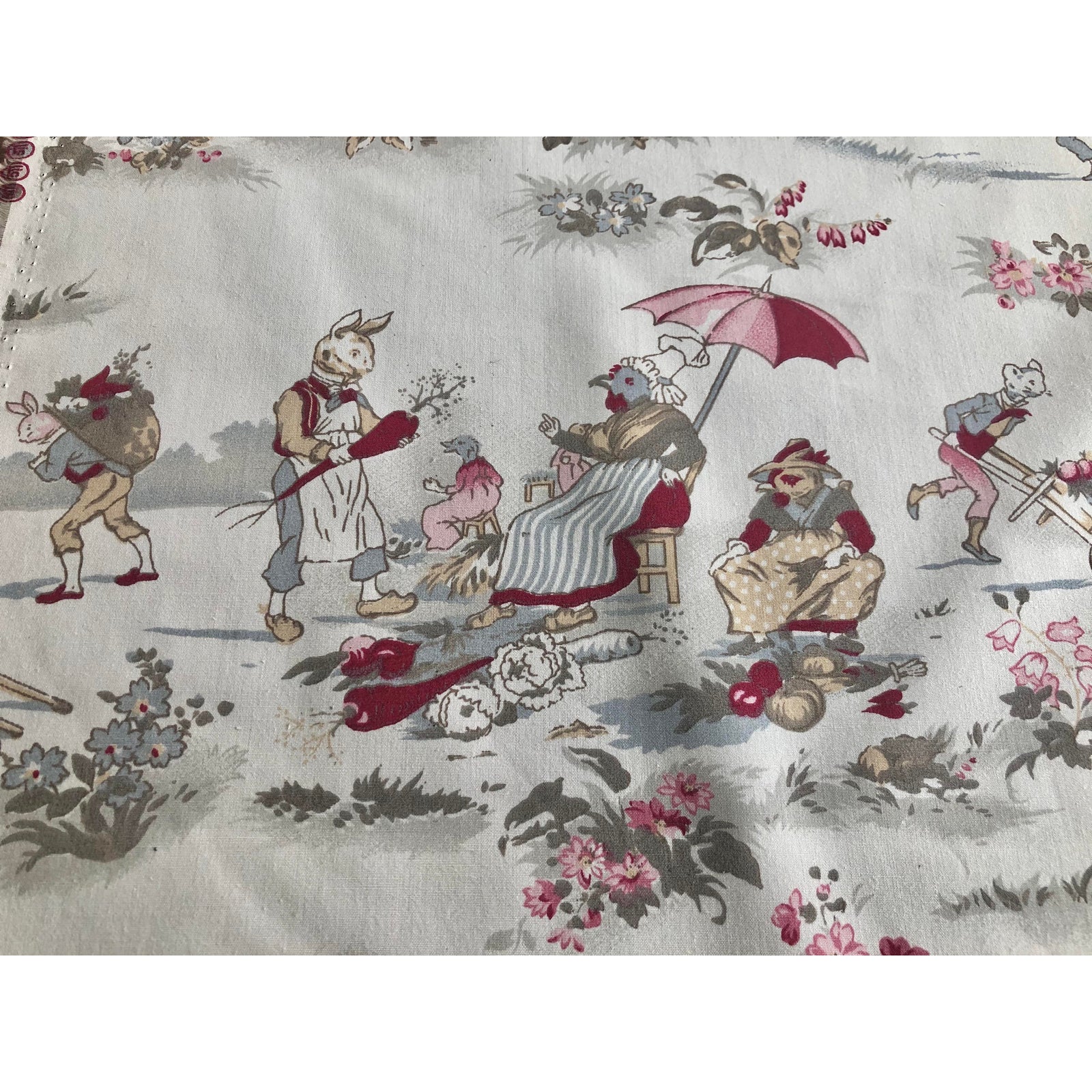 French Country Children’s Toile by American Folk & Fabric 2 Yards