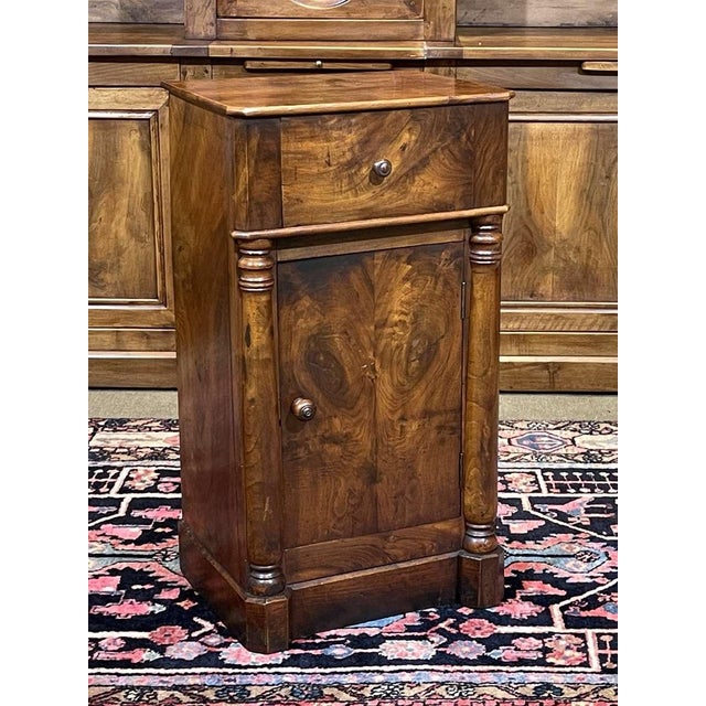 Bedside Table in Walnut, 19th Century For Sale - Image 14 of 14
