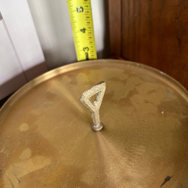 1980s Kuih Bahulu Mold Brass Vintage Kueh Baulu Mold Kitchen Decor For Sale - Image 9 of 9