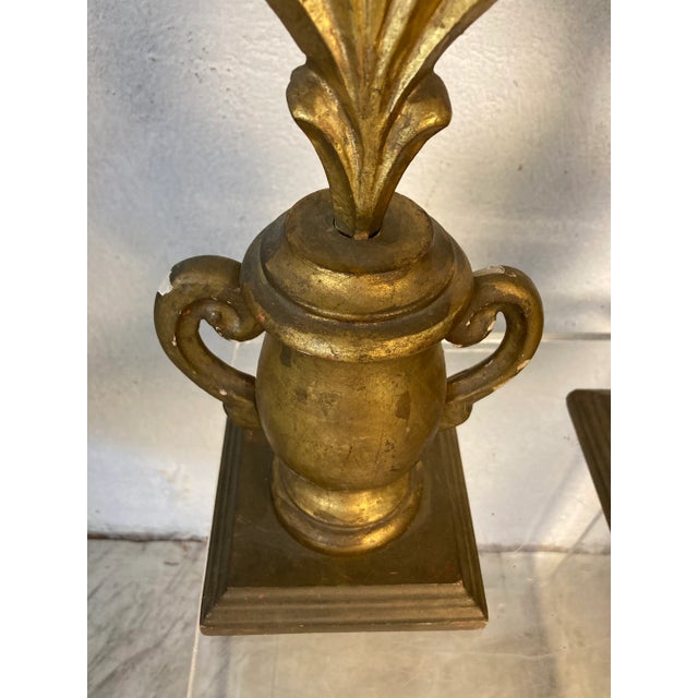 Italian Gold Faux Topiaries, a Pair For Sale - Image 3 of 10