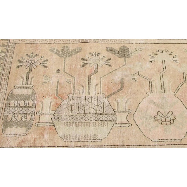 Tribal Early-19th Century Antique Decorative Khotan Samarkand Rug 8'10'' X 5'3'' For Sale - Image 3 of 6