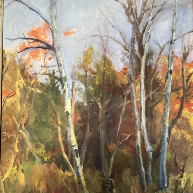 1970’s original woodland landscape painting in French style frame. Measures 14x17 or 18x21 framed. Check out my shop...