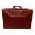 Vintage Leather Suitcase "La Bagagerie Paris" Burgundy Bordeaux Luggage For Sale
