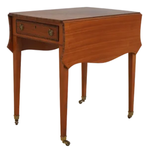 Kittinger Mahogany Drop Leaf Inlaid Pembroke Table