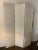 Vintage Mid 20th Century Linen Three Panel Screen For Sale - Image 4 of 4
